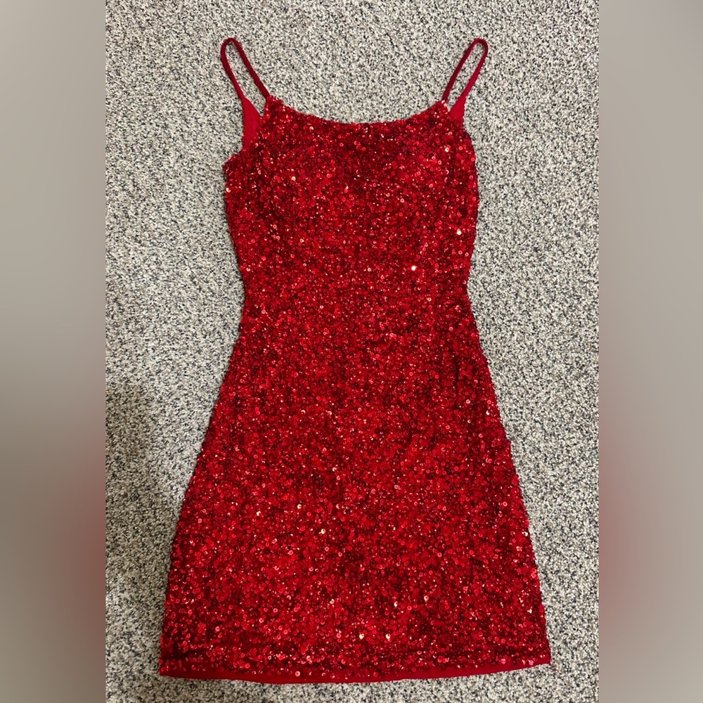 Amarra 87426 Red Homecoming Mini Dress